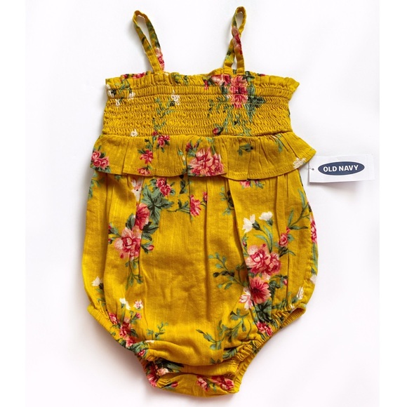 Old Navy Other - NWT Old Navy Floral Bubble Romper 6-12 Months